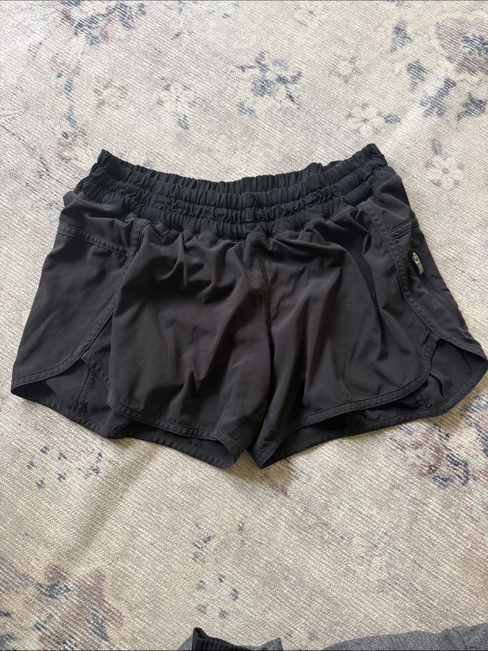 Women’s Black Athletic Shorts - Elastic Waist